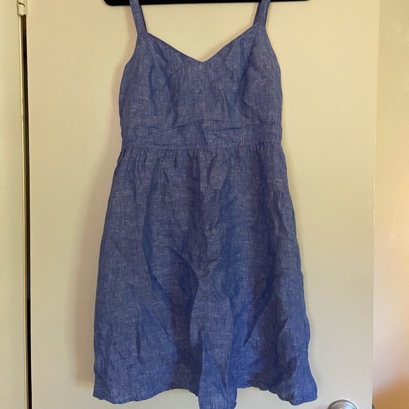Cute blue linen dress - Picture 1 of 3